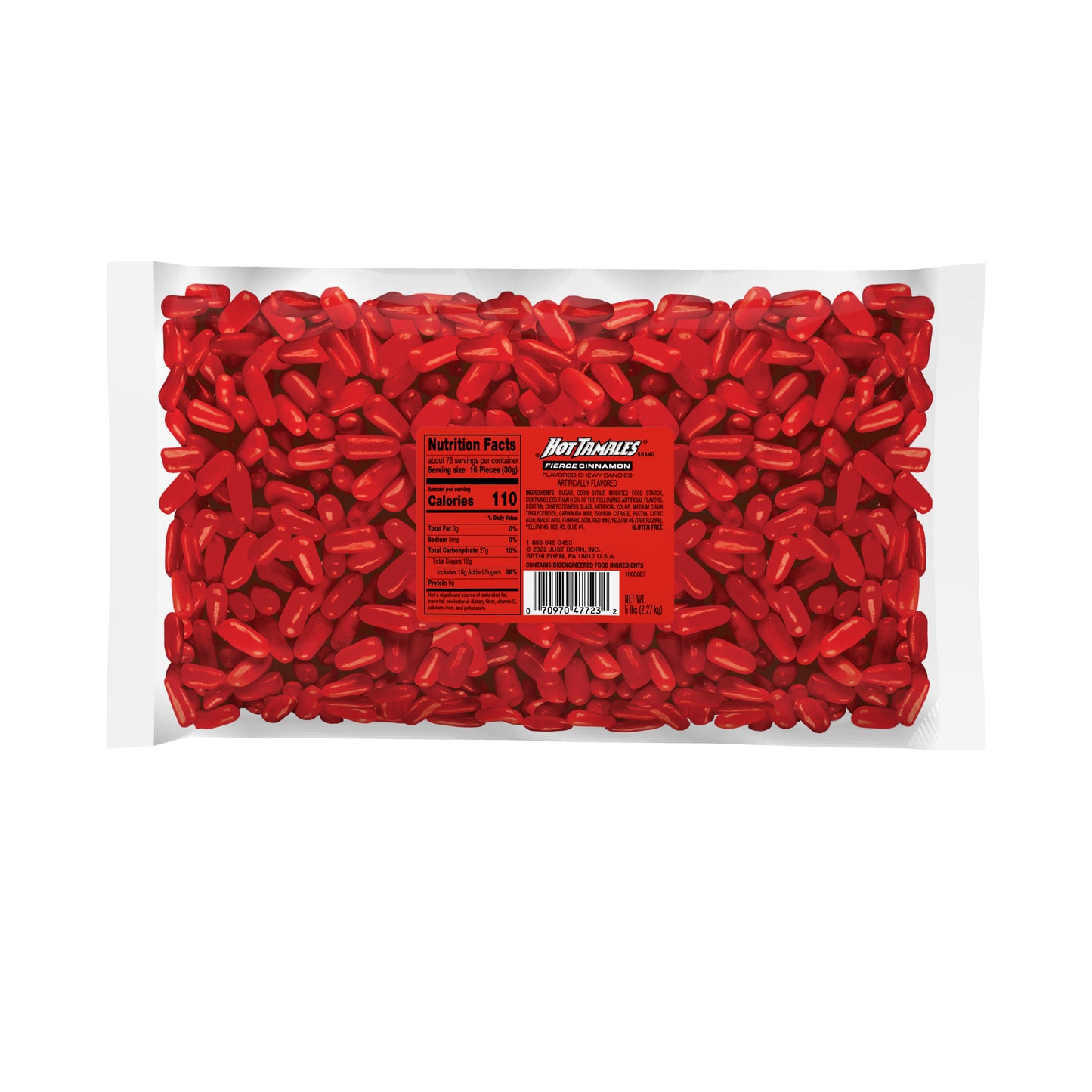 Hot Tamales Bulk Bag 2.04kg (5lb) 1ct