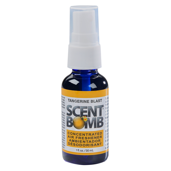 Scent Bomb Spray Assorted Display - Assortment 2 (Tangerine, Green, Pomegranate, Baby Powder, Vanilla) 1oz 20ct