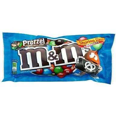 M&M King Size Bag Pretzel 2.83oz 24ct
