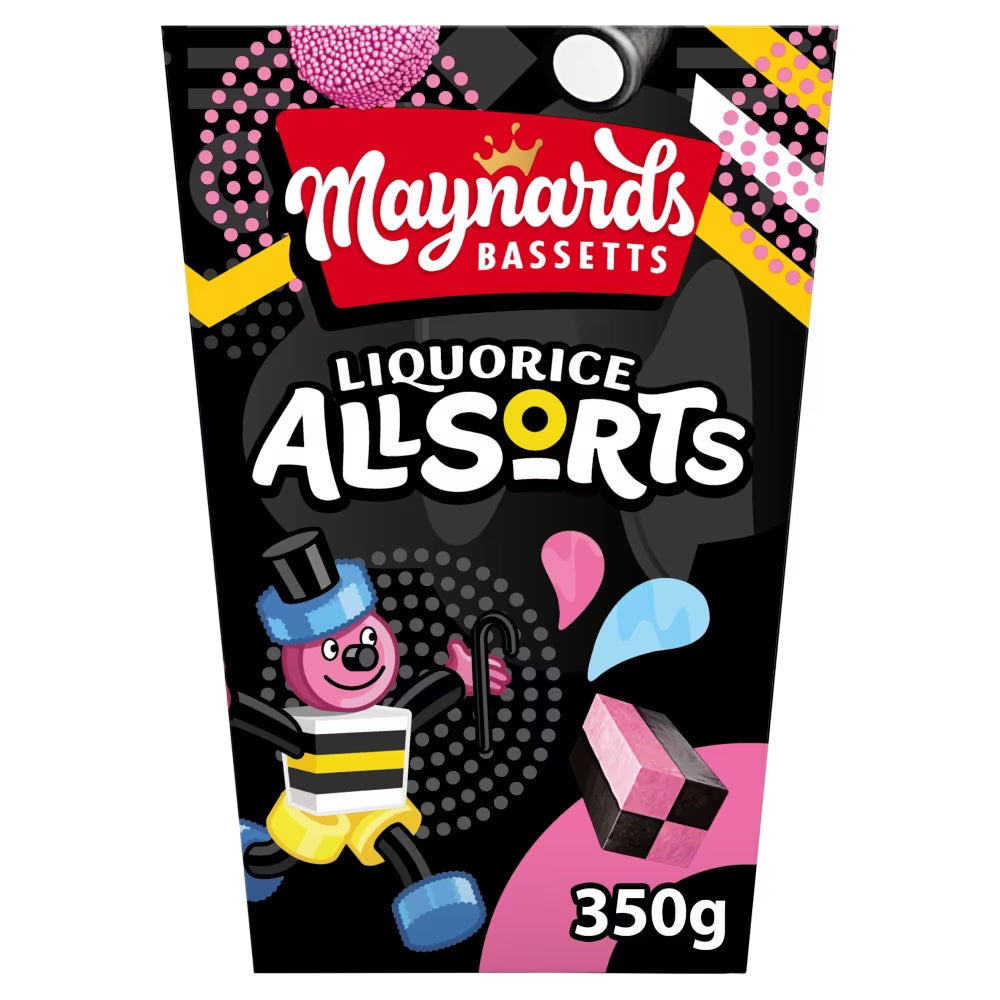 Maynards Bassetts Liquorice Allsorts Box 350g 6ct (UK)