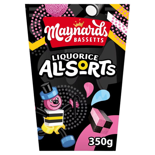 Maynards Bassetts Liquorice Allsorts Box 350g 6ct (UK)