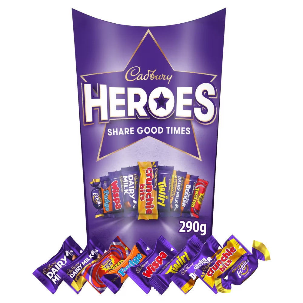 Cadbury Heroes Chocolate Box 290g 6ct (UK)