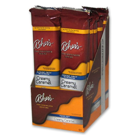 Asher's Sugar Free Chocolate - Creamy Caramel 1.62oz 12ct