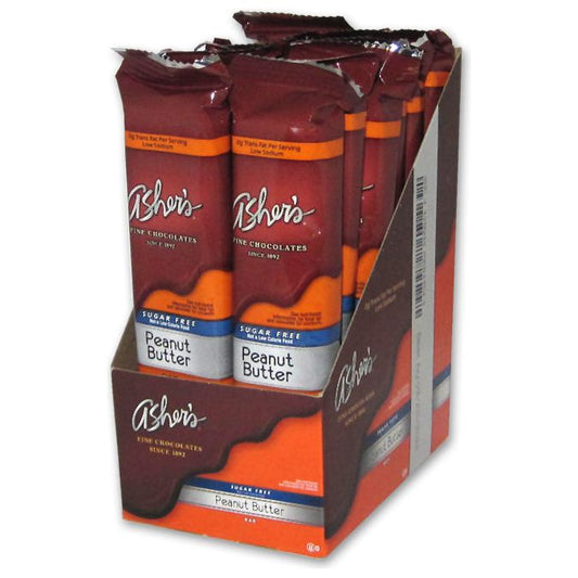 Asher's Sugar Free Chocolate - Peanut Butter 1.62oz 12ct