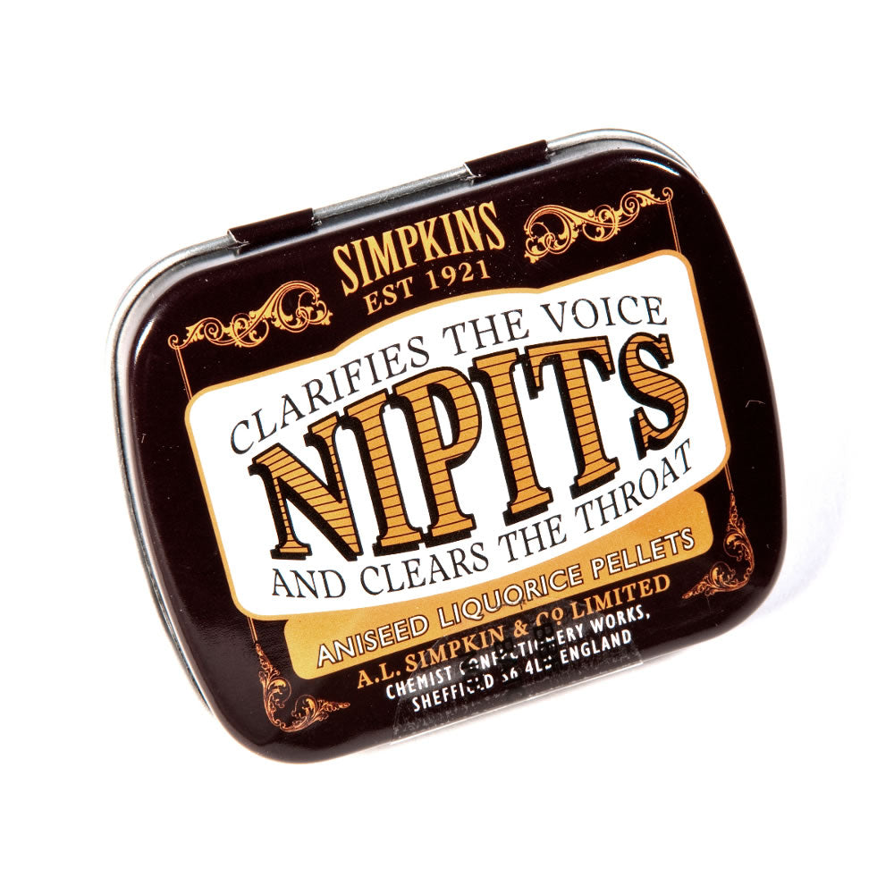 Nipits Aniseed Liquorice Pellets 12g 18ct (UK)