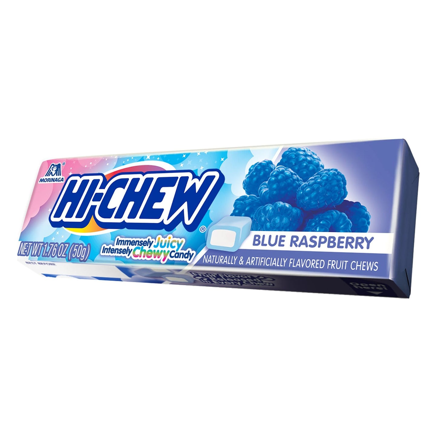 Hi Chew Fruit Chews Blue Raspberry 1.76oz 15ct