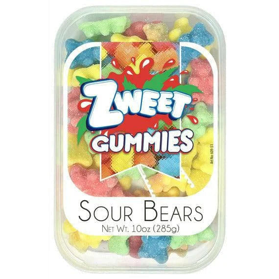 Zweet Sour Bears Tray (Halal & Kosher Certified) 10oz - 285g 6ct
