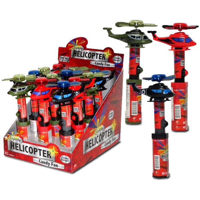 Candyrific Light Up Helicopter Fan with Candy 0.53oz 12ct