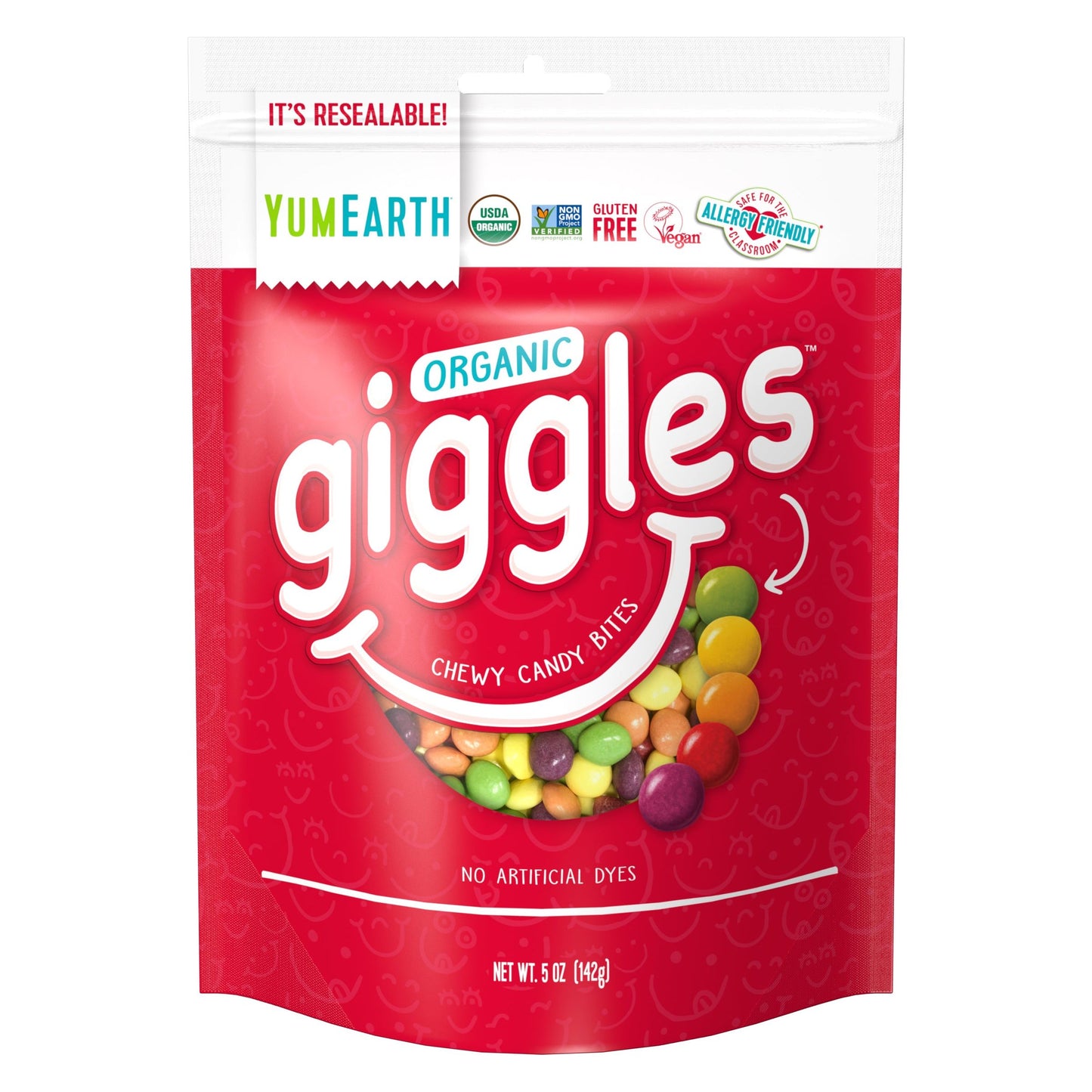 YumEarth Organic Giggles Resealable Pouch 5oz 6ct