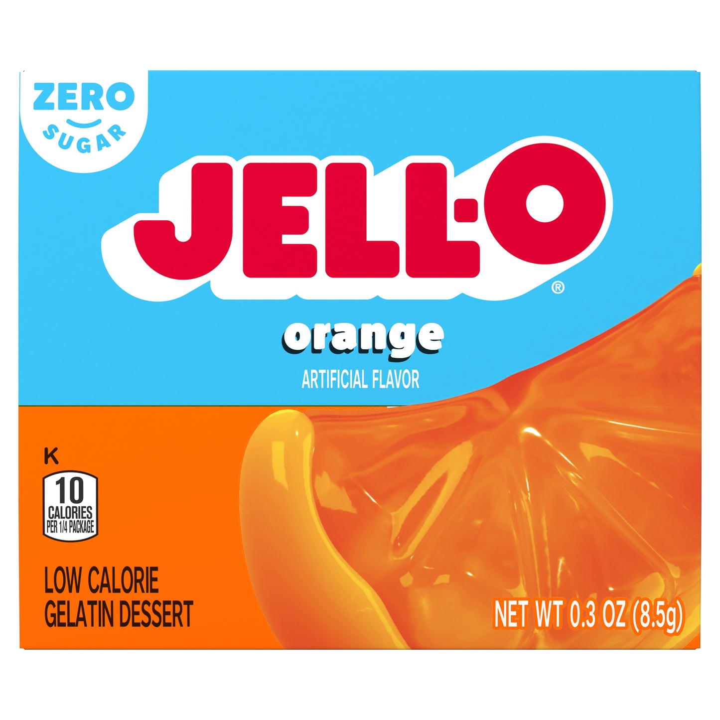 Kraft Jell-O Sugar Free Orange 0.3oz 24ct