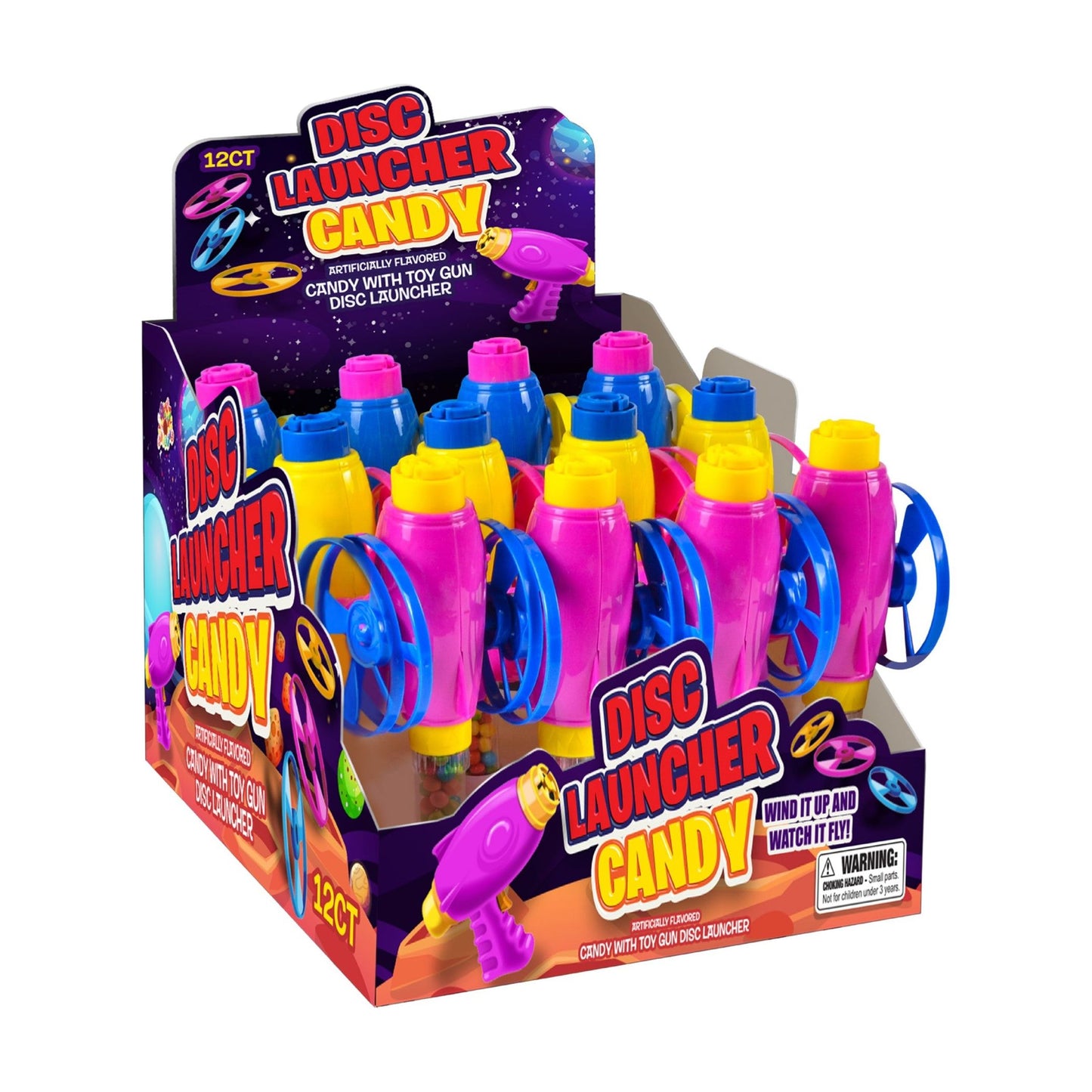Alberts Disc Launcher Candy Gun .28oz 12ct