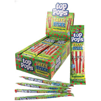 Top Pops Taffy Stixx Watermelon 1.55oz 12ct