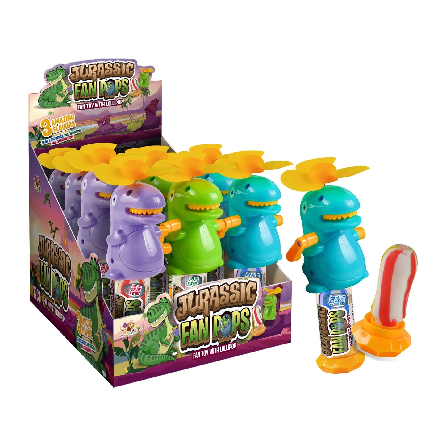 Alberts Jurassic Fan Pop .53oz 12ct