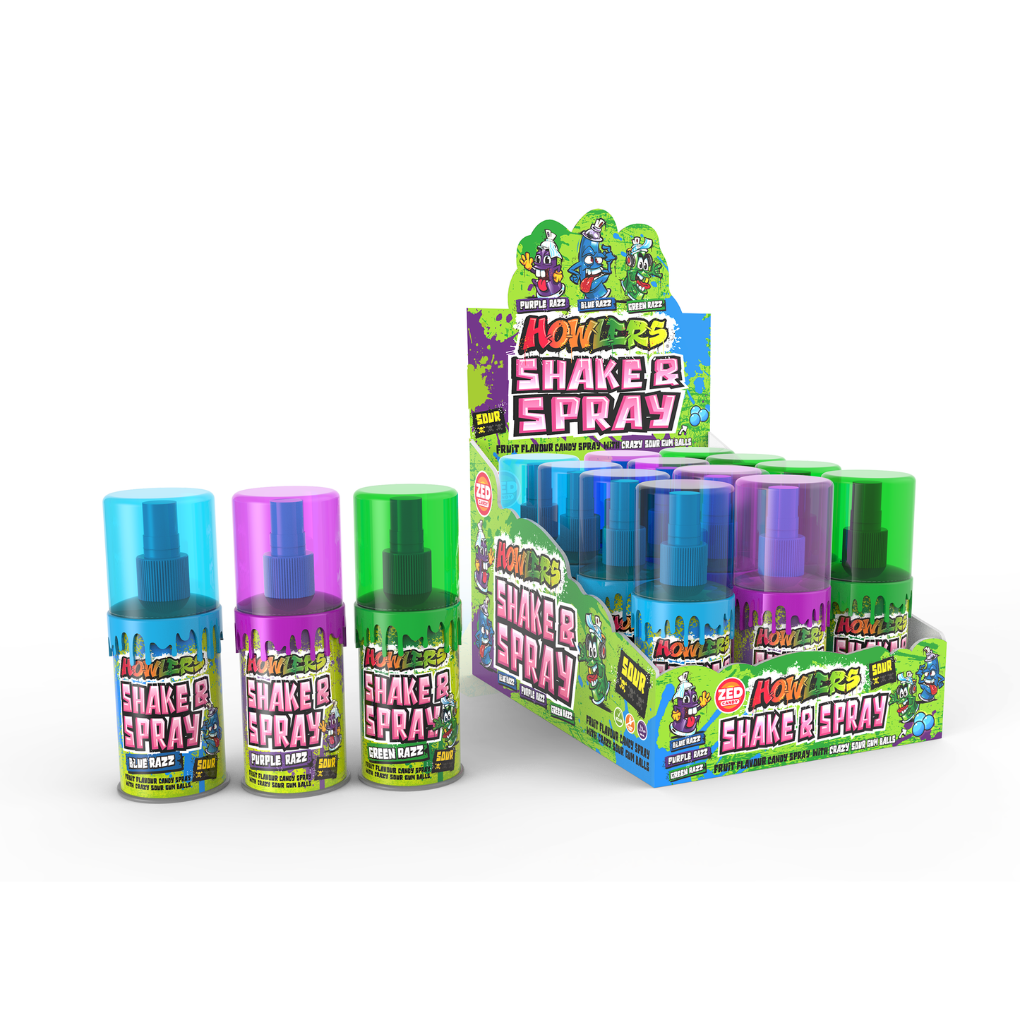 Alberts Howlers Shake & Spray Assorted 2.03oz 12ct