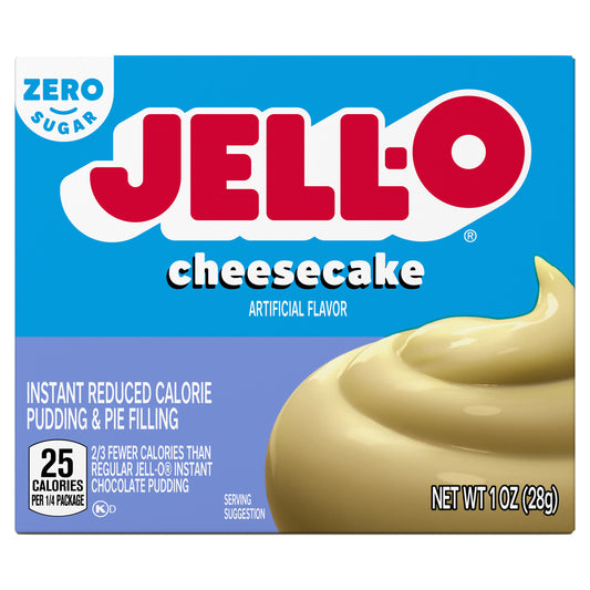 Kraft Jell-O Instant Sugar Free Cheesecake 1 Oz 24ct