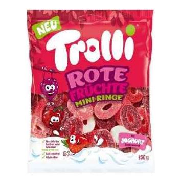 Trolli Red Fruit Mini Rings 150g 20ct (Europe)