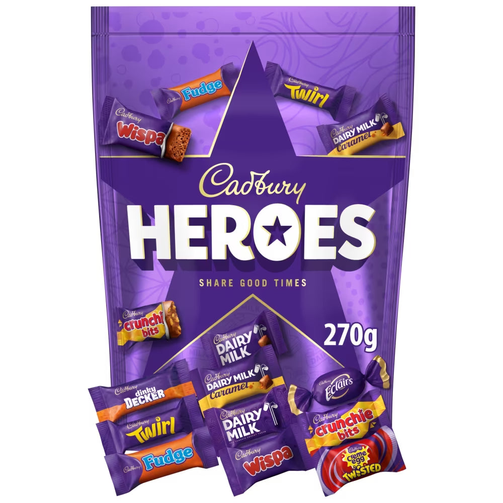 Cadbury Heroes Chocolate Pouch 270g 8ct (UK)