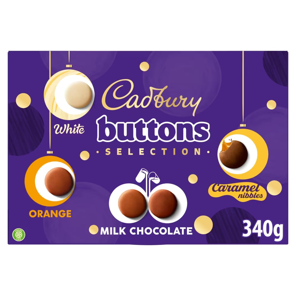 Cadbury Buttons Chocolate Selection Box 340g 7ct (UK)