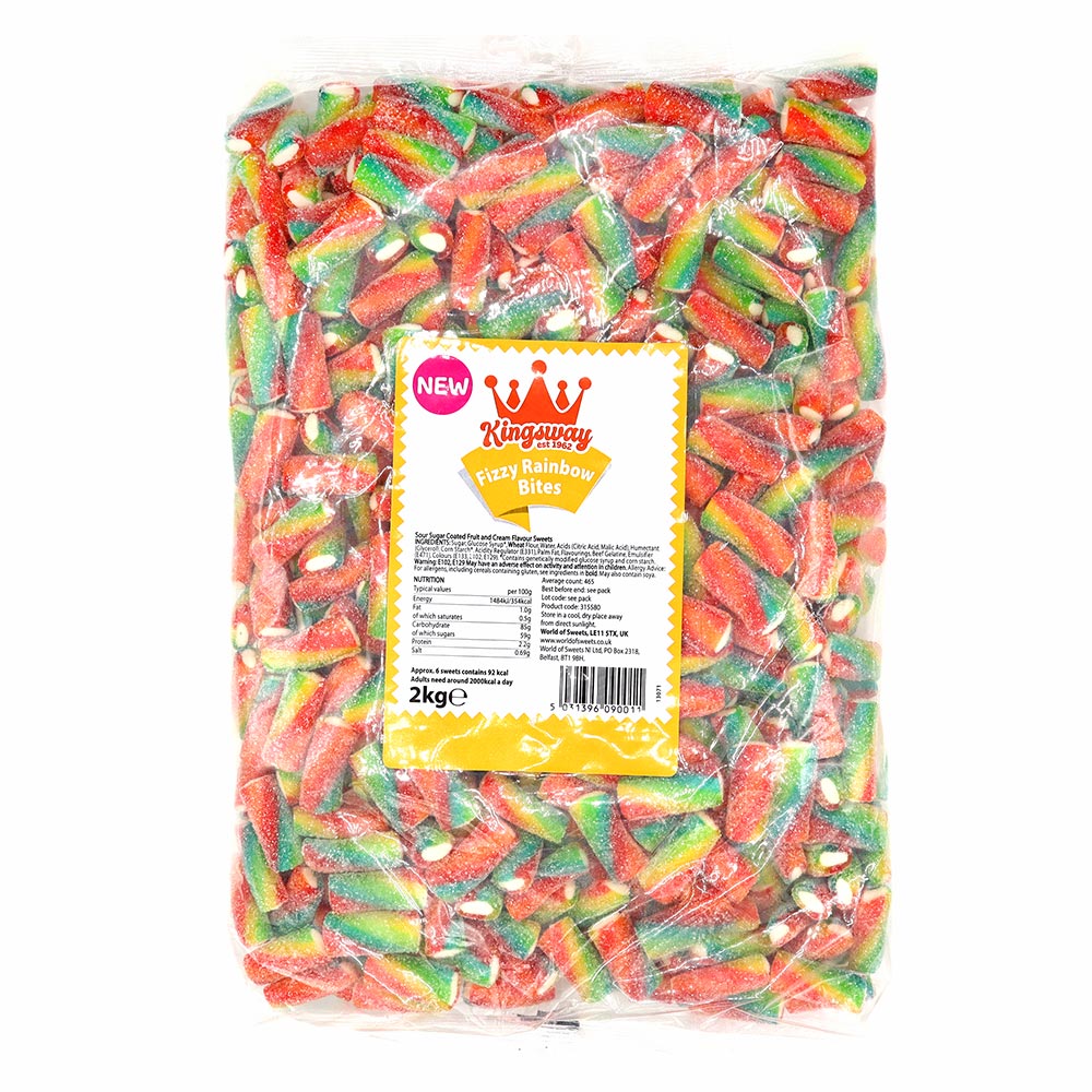 Kingsway Fizzy Rainbow Bites Bag 2kg (UK)