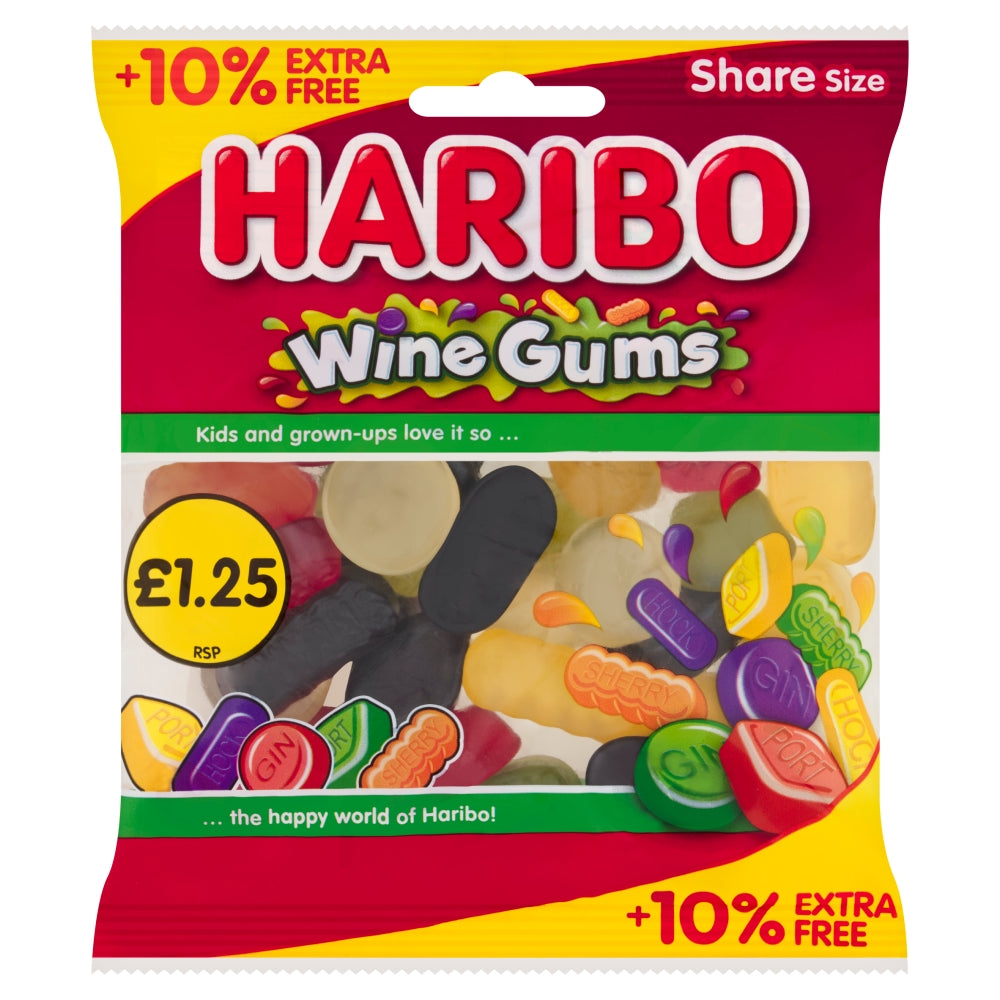 Haribo Wine Gums 154g 12ct (UK)