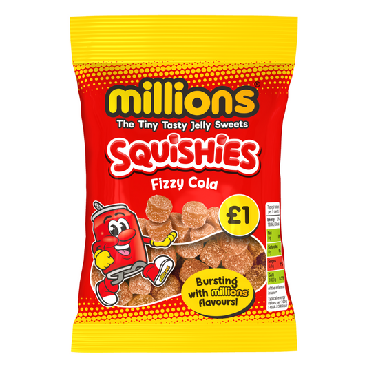 Millions Squishies Cola Bag 100g 12ct (UK)