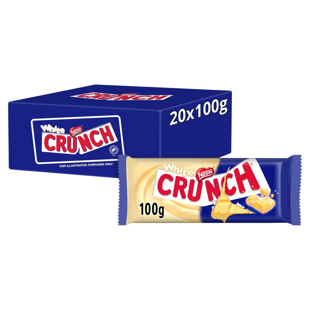 Crunch White Chocolate Sharing Bar 100g 20ct (UK)