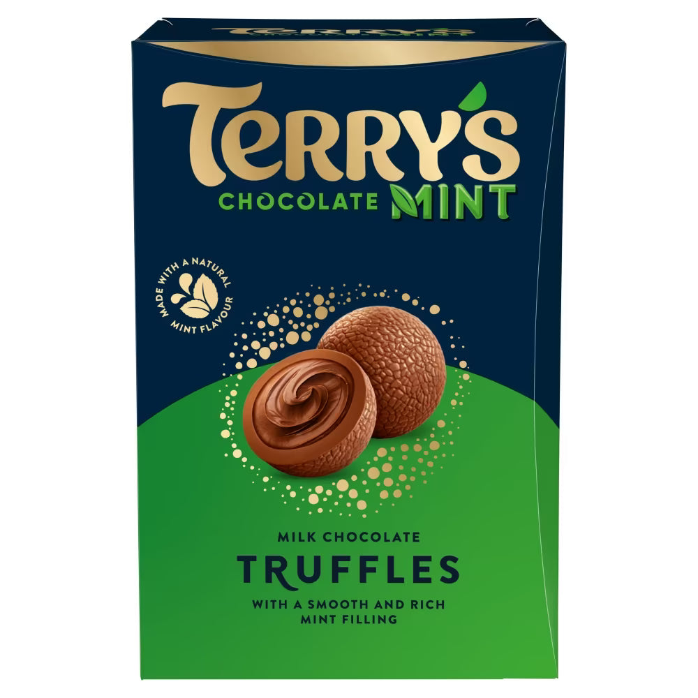 Terry's Chocolate Mint Milk Truffles Box 200g 6ct (UK)