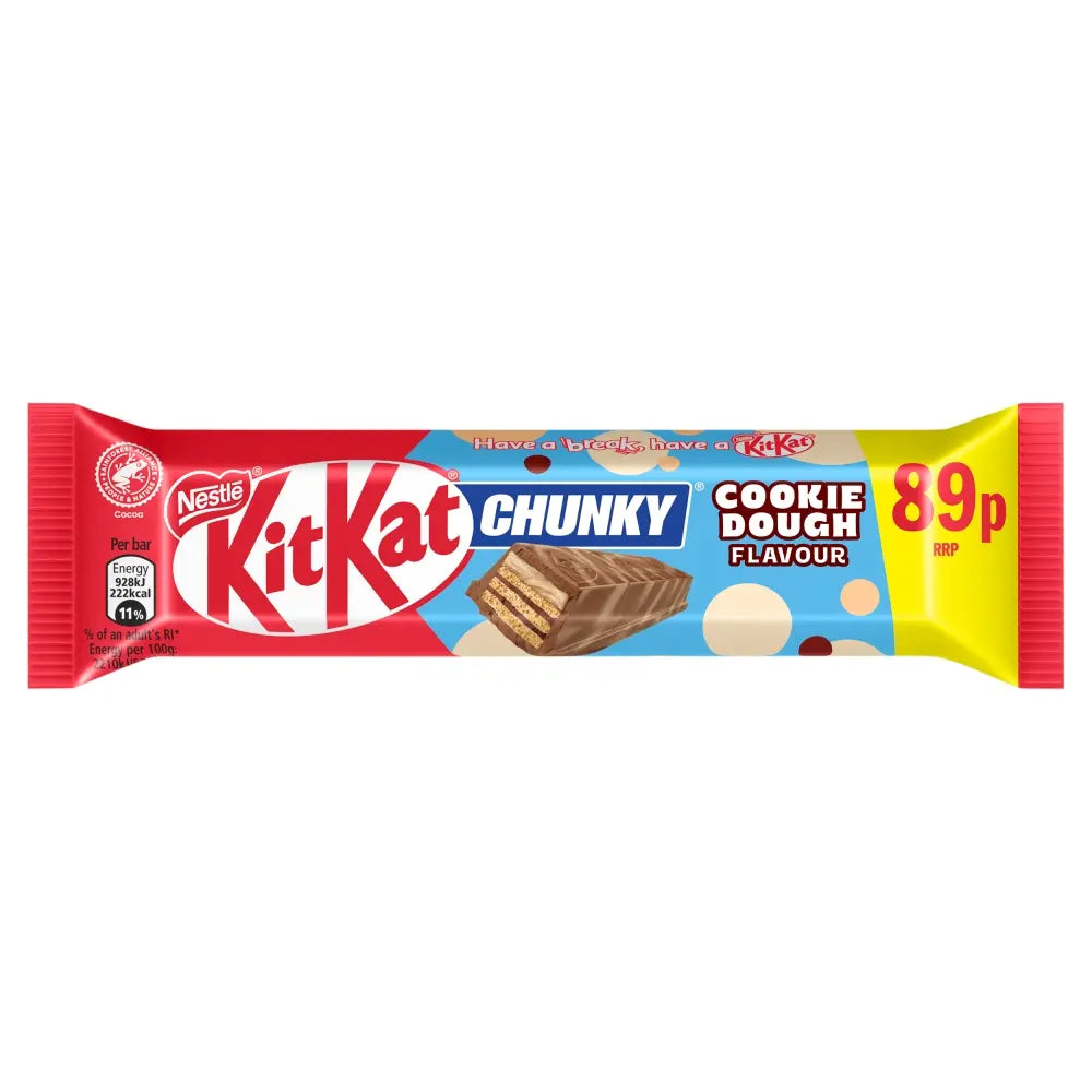 Kit Kat Chunky Cookie Dough Chocolate Bar 42g 24ct (UK)