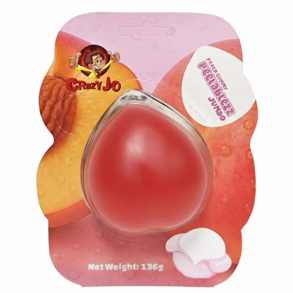 Crazy Jo Peelablezz Jumbo Peach Gummy 136g 12ct (UK)
