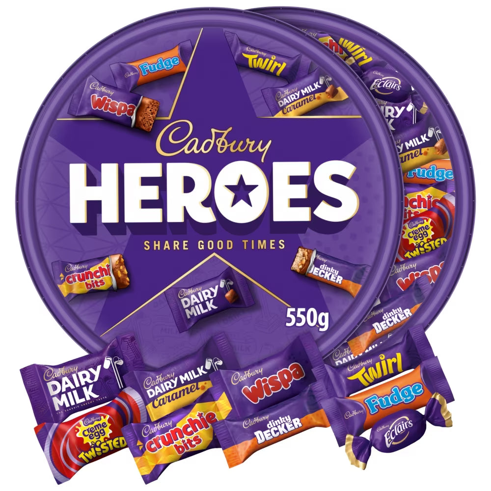 Cadbury Heroes Chocolate Tub 550g 1ct (UK)