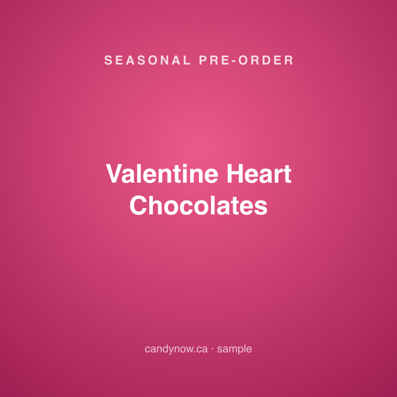 Valentine Heart Chocolates (sample pre-order)
