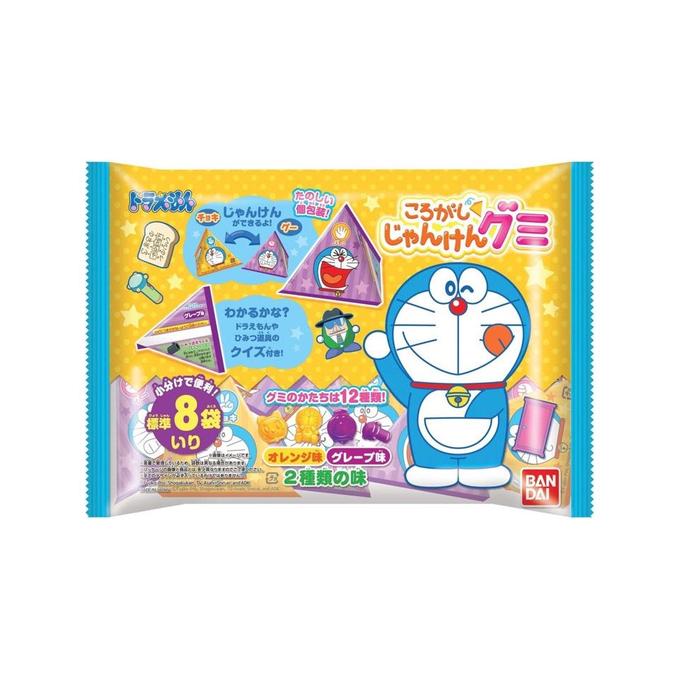 Bandai Doraemon Korogashi Janken Gummy 72g 12ct (Japan)