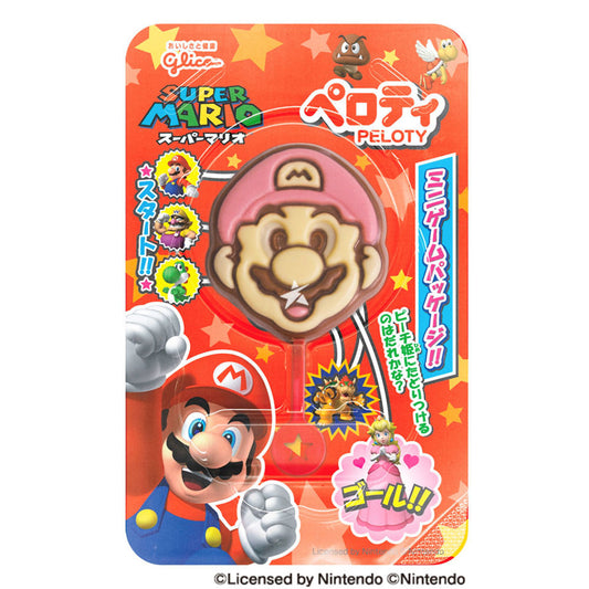 Glico Perroti Super Mario Chocolate Lollipops 20g 12ct (Japan)