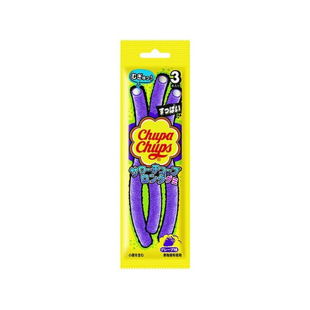 Kracie Chupa Chups Sour Tube Long Gummy 24g 20ct (Japan)
