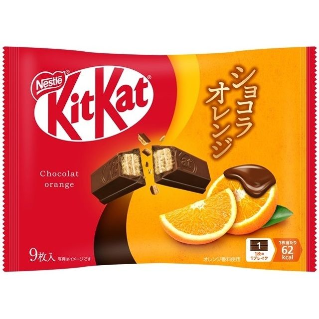Nestle KitKat Wafer Chocolate Orange 9pcs 101.7g 12ct (Japan)