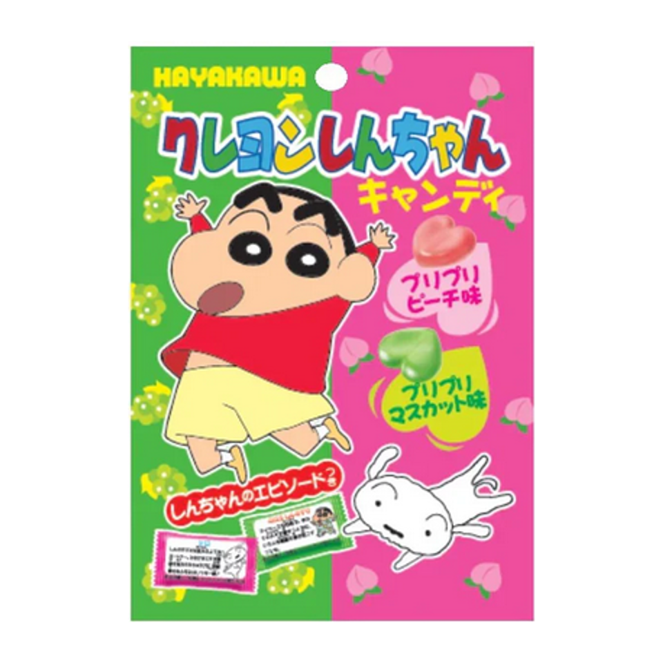 Hayakawa Seika Crayon Shin-Chan Peach & Muscat 80g 20ct (Japan)