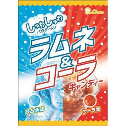 Lion Ramune & Cola Candy Peg Bag 10ct (Japan)