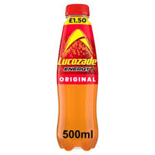 Lucozade Drink Original 500ml 24ct (UK) (Shipping Extra, Click for Details)