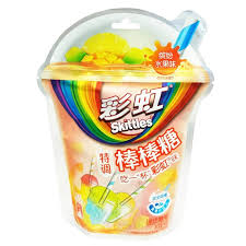Skittles Lollipop Mixed Fruits Flavor 54g 8ct (China)