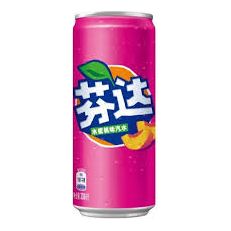 Fanta Peach Can 330ml 12ct (China) (Shipping Extra, Click for Details)