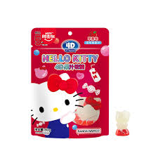 Amos HELLO KITTY 4D Fruit Juice Gummy Apple Flavor 60g 8ct (China)