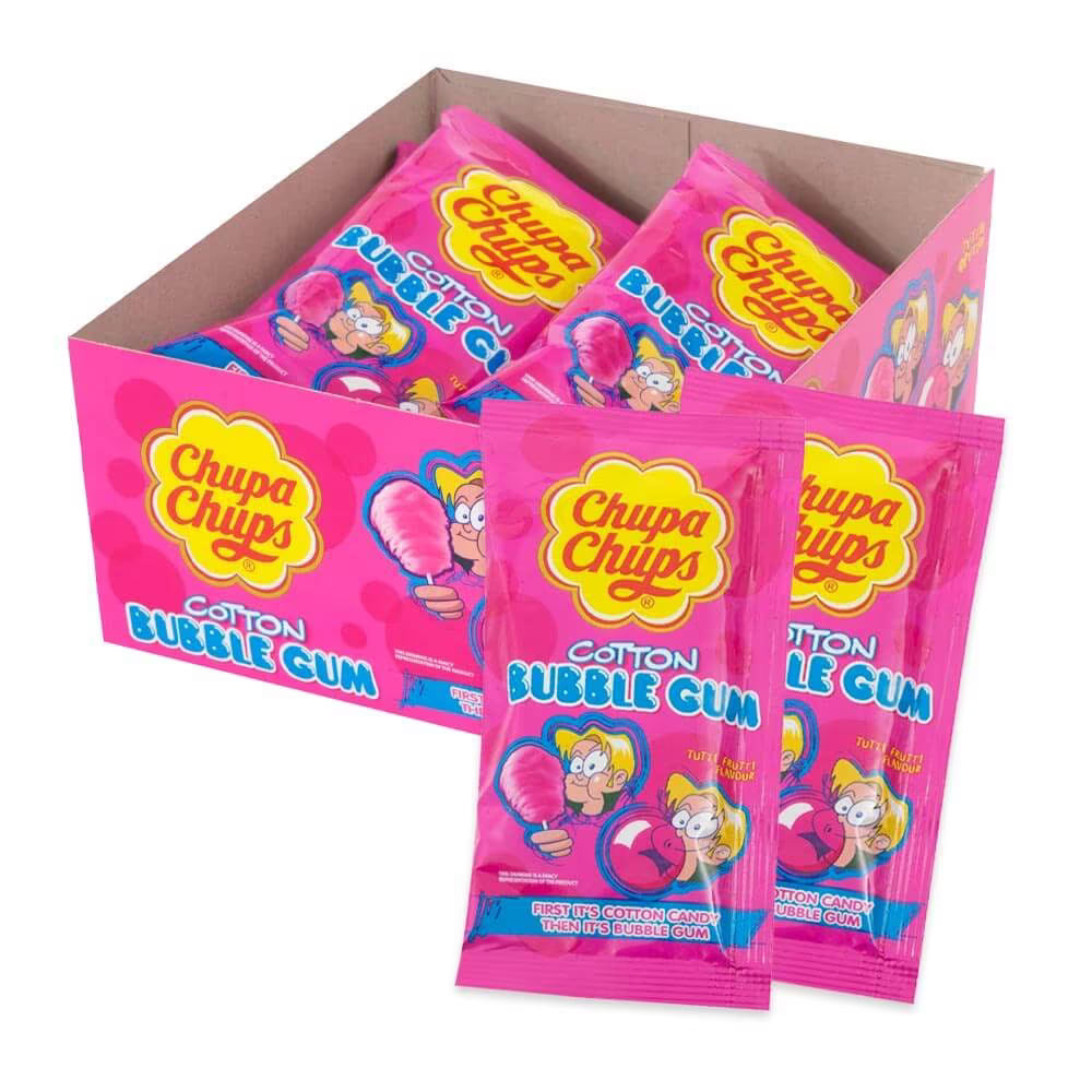Chupa Chups Cotton Candy Bubble Gum 11g 12ct (UK)