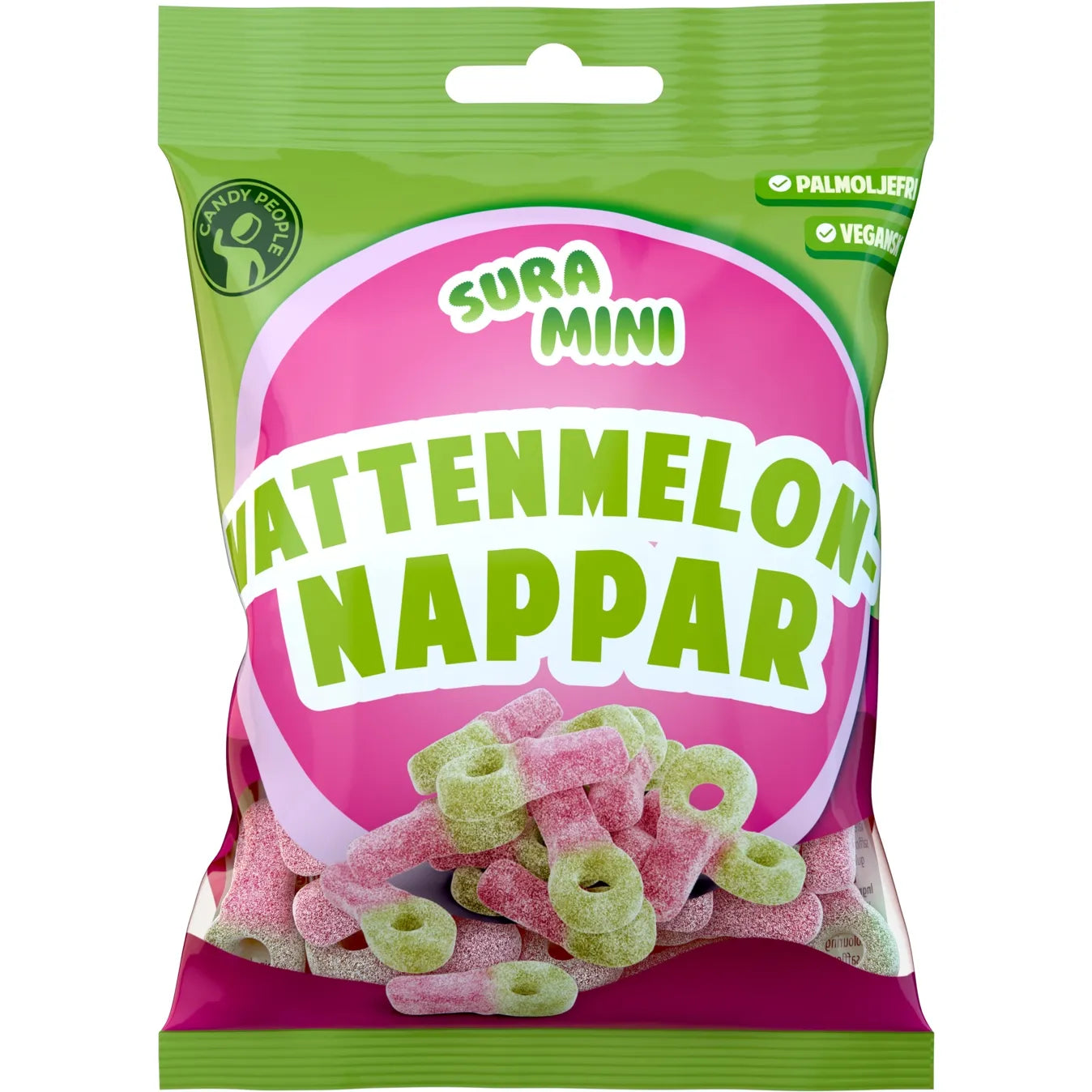 Candy People Sour Watermelon Pacifiers 70g 18ct (Sweden)