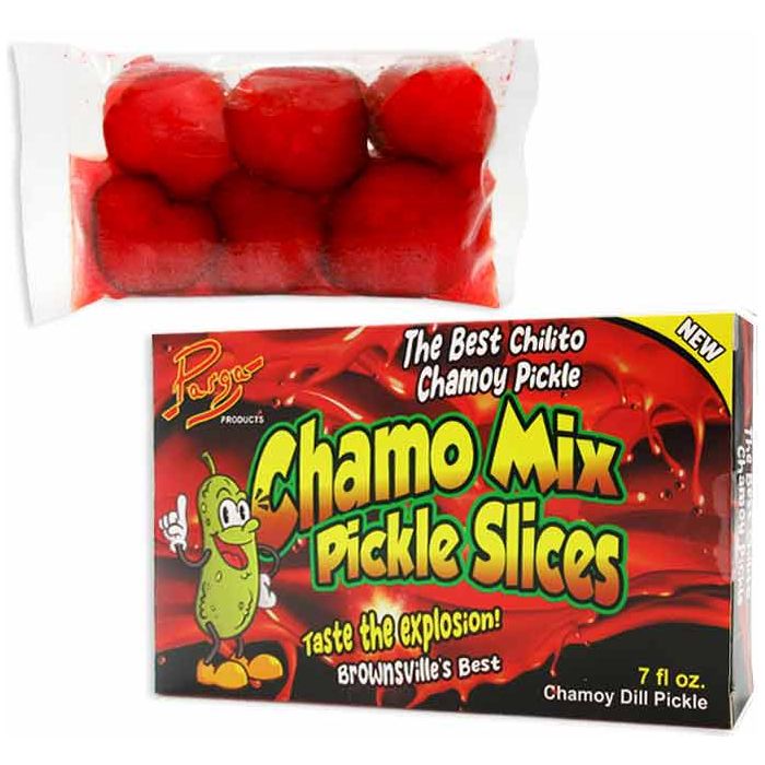 Parga Chamoy Mix Pickle Slices Theater Box 7oz 12ct