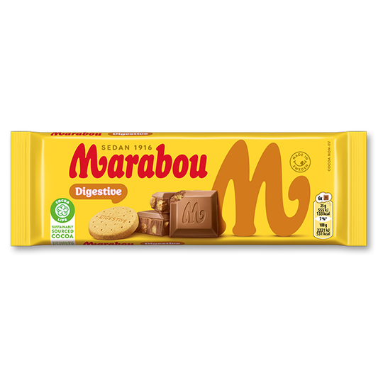 Marabou Digestive Chocolate Bar 100g 20ct (Sweden)