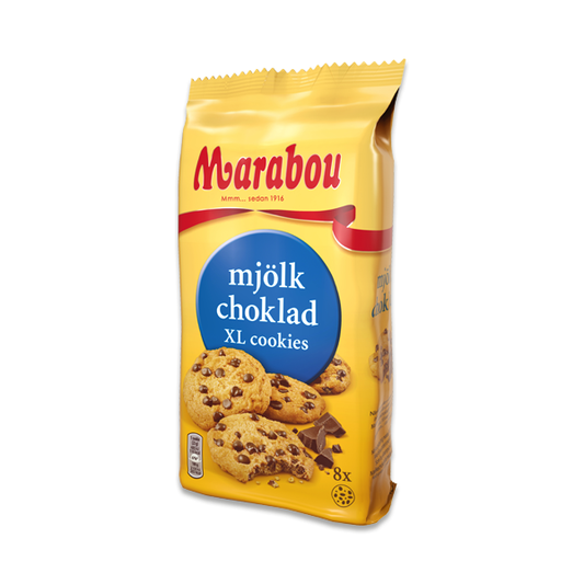 Marabou XL Cookies Milk Chocolate 184g 10ct (Sweden) (BB 05/12/25)
