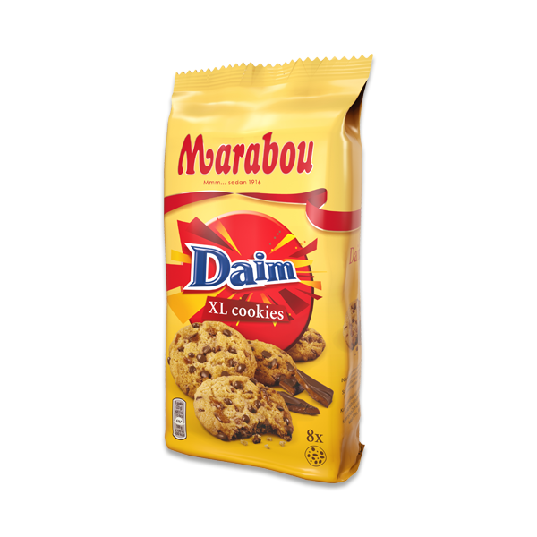 Marabou XL Cookies Daim 184g 10ct (Sweden)