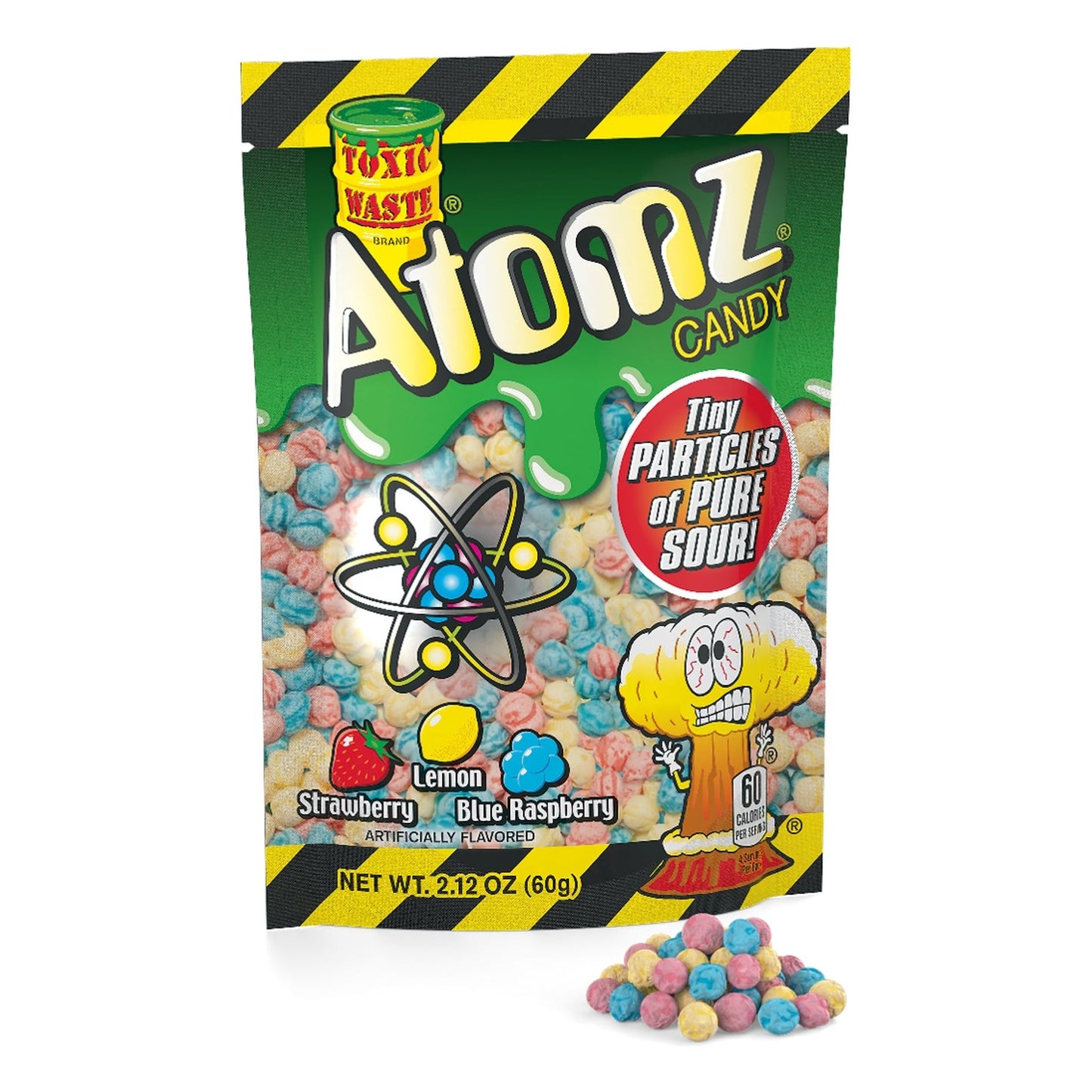 Toxic Waste Atomz Gusset Bag 2.12oz 12ct