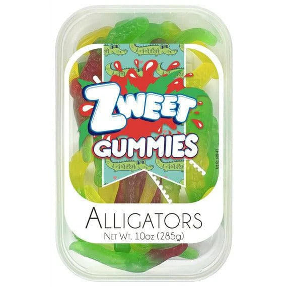 Zweet Gummy Alligators Tray (Halal & Kosher Certified) 10oz - 285g 6ct