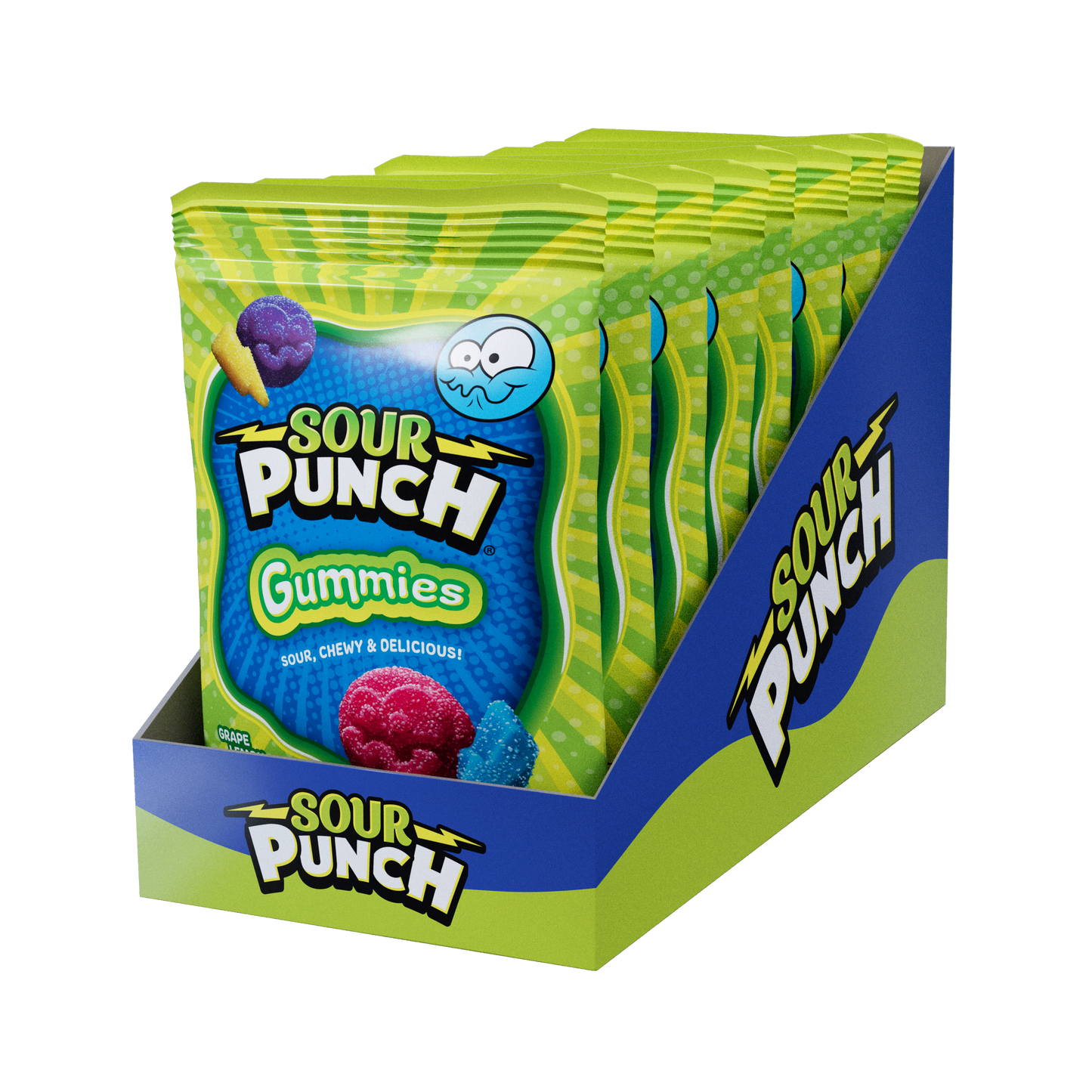Sour Punch Gummies Peg Bag 6.75oz 8ct